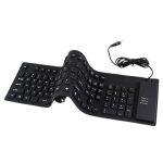 TECLADO FLEXIBLE SILICON GRANDE C/NUMERICO CL: NG/AZ CX:USB
